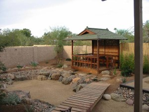Japanese Tea Garden in the Desert