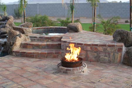Firepits are very popular element in a garden