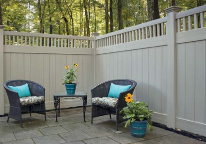 solid vinyl privacy solution